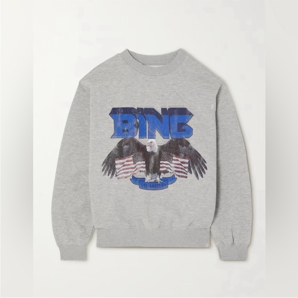 Anine Bing Vintage Grey Sweatshirt